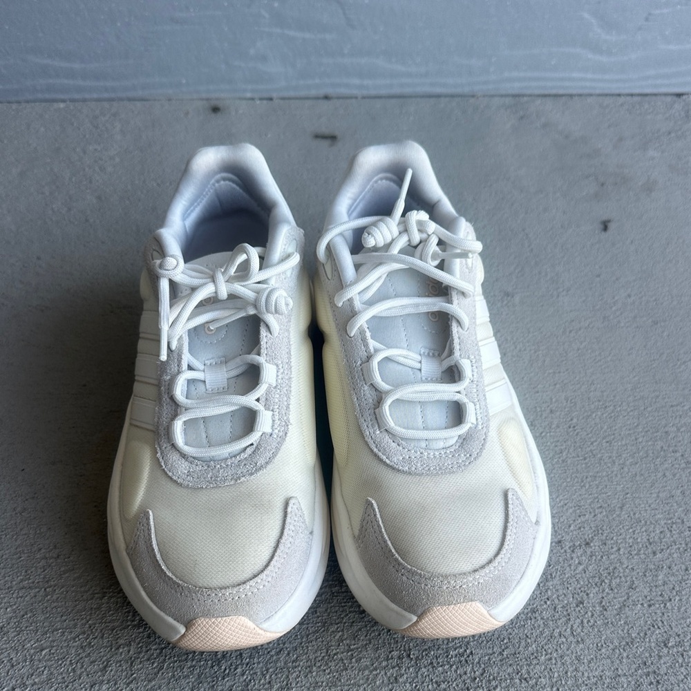 Adidas Cream and White Athletic Shoes - Picture 2 of 8
